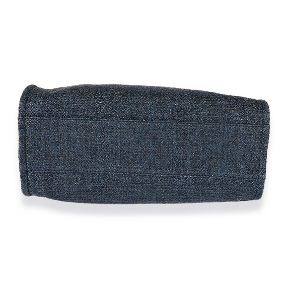 Chanel Navy Tweed Metallic Small Deauville - Picture 5 of 7
